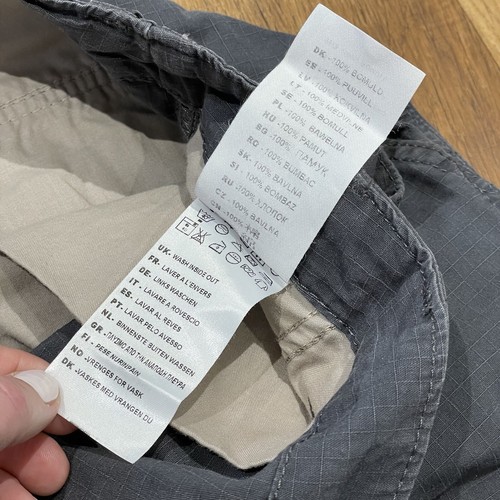 Carhartt Ripstop Cargo Pant Hose Zimmermann Arbeitshose grau Hose Gr. 38x32 - Bild 16 von 24