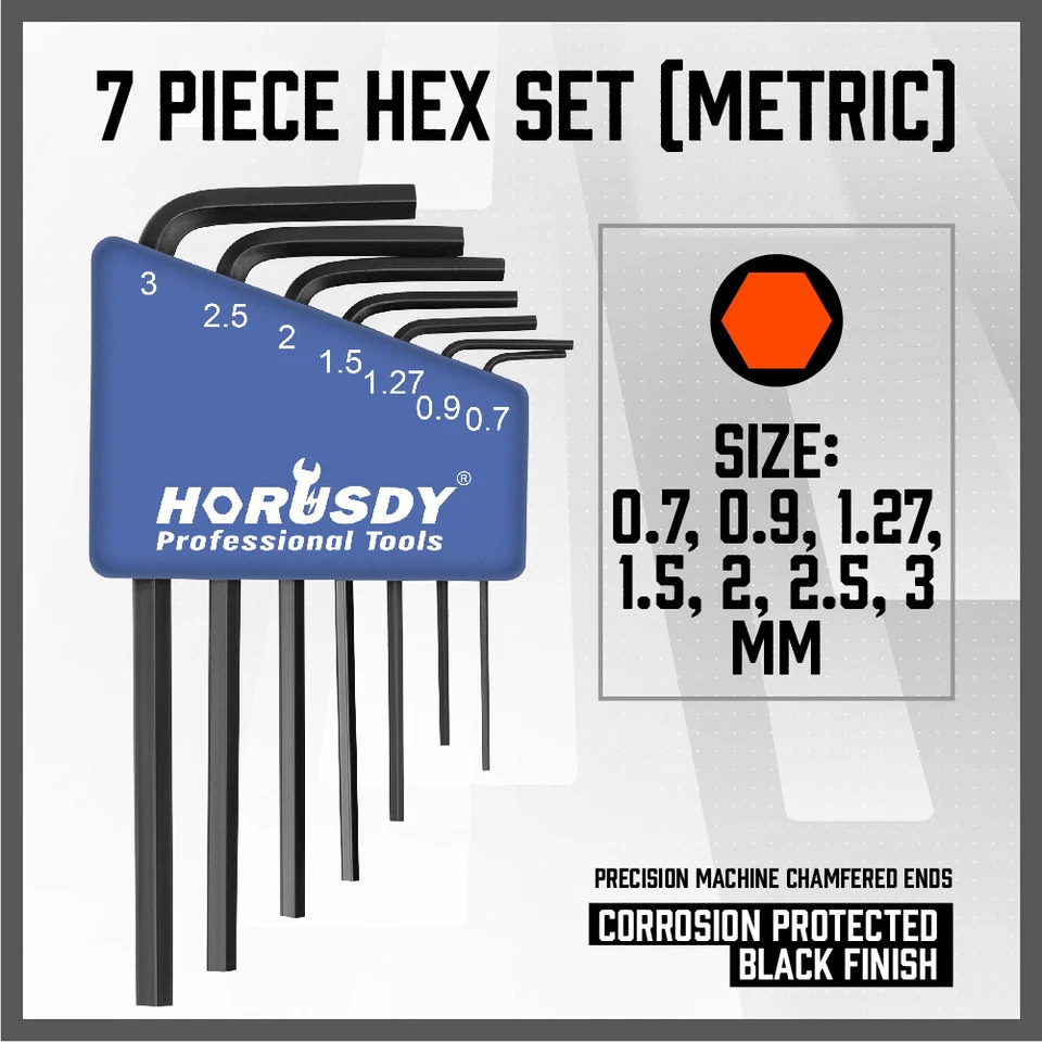 22PC Allen Wrench Hex Torx Key Set Mini 3IN1 Metric SAE MM/Inch Tamperproof Cr-V - Image 3 of 4