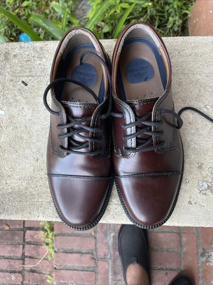 Men Dockers Gordon Brown Cap Toe LaceUp Oxford Shoes Men 10W 