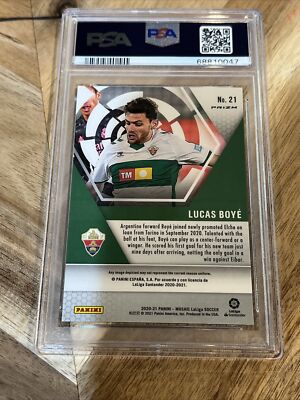Lucas Boye 2020-21 Mosaic La Liga Rookie MOSAIC SILVER Prizm PSA