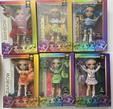 Rainbow High Cheerleader Series Violet Poppy Ruby Sunny Jade  Skyler Complete