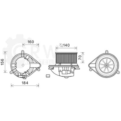 Elektromotor Innenraumgebläse Heizung Gebläsemotor für Renault Megane Scenic 