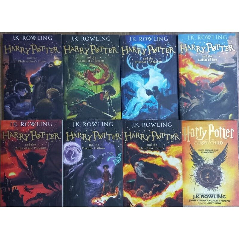 Comics Harry Potter 8 Books Box Set English J.K Rowling | eBay