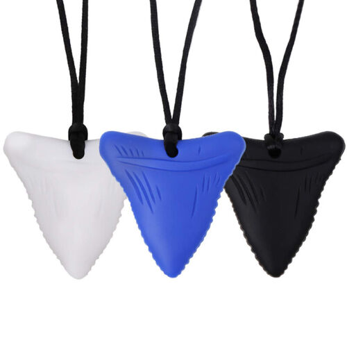 Shark Tooth Sensory Chew Necklace Child Teething Toy Autism Teether ALQD BPA zo - Photo 1 sur 7