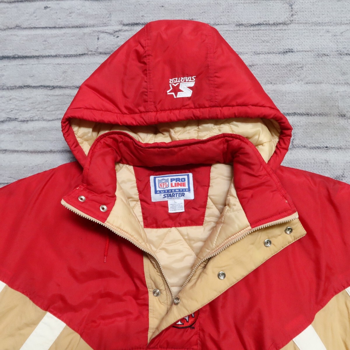 Vintage 90s San Francisco 49ers Pullover Parka Jacket by