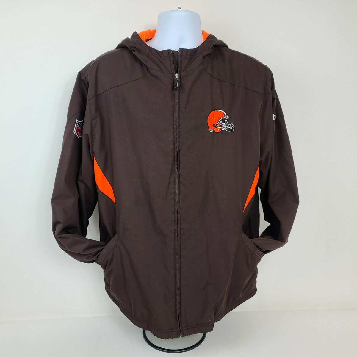 Cleveland Browns Reebok ジャケット XL CLEVELAND BROWNS VINTAGE NFL TEAM REEBOK JACKET SI TRACK