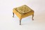 retro metal footed embroidered foot stool