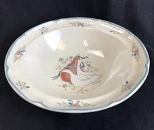 International Stoneware Marmalade Vegetable Serving Bowl Pear Geese Japan