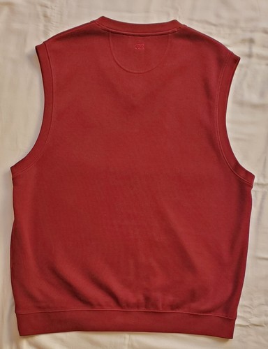 CUTTER & BUCK 2 Lot Sweater Vest Mens Large V-Neck Navy Maroon Golf Cotton - Picture 4 of 10