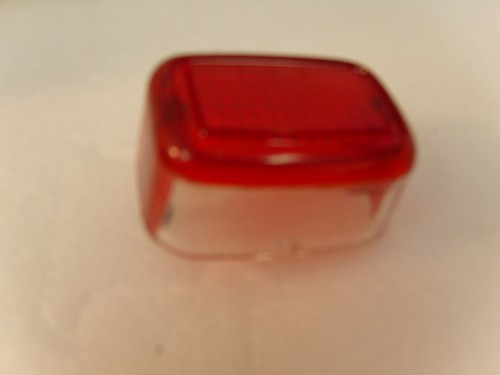 Stanley Red Tail light cover 25/8" x 1 1/4" (70x32mm) hole centres 2 3/8" (60mm) - Picture 3 of 3
