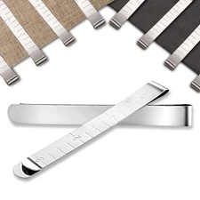 Set Of 20 Sewing Clips Stainless Steel Hemming Clips 3 Inches Measurement Ruler 