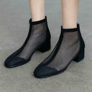 low heel summer booties