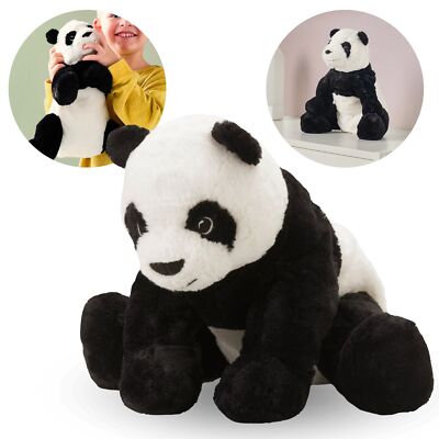 KRAMIG Maskottchen aus Plüsch, schwarz-weißer Panda 30 cm IKEA