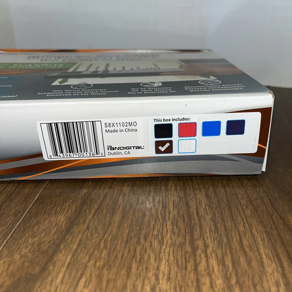 NIB Pandigital Handheld WiFi Wand Document Scanner Scan Rite S8X1102M0 New Photo - Image 4 of 4