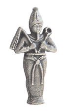 Osiris Egyptian God of the Life Death & Resurrection Pewter Pin Badge