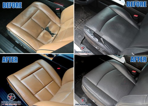 2015 Chrysler Town & Country-Driver Side Bottom Leather Seat Cover Lt Gray PERF - 第 11/12 張圖片