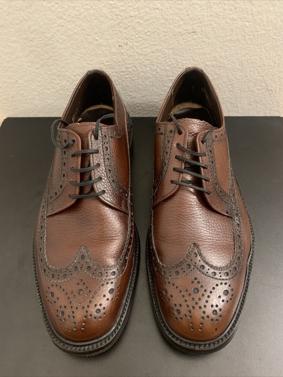 CHURCHILL Custom Brown Leather Wingtip Oxford Men display picture 1