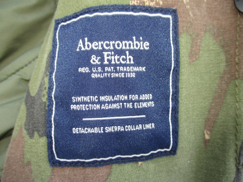 Aberchrombie & Fitch A&F SMALL (Men's 36-38) Camouflage Military Field Jacket - Picture 5 of 7