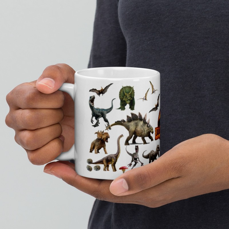 Jurassic World Mug Jurassic Park ABYstyle - Paléontologie T-Rex - 320ml Micro-ondes Lave-vaisselle Mug Paléontologie Jurassic
