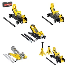 VEVOR Low Profile Floor Jack 1.5-3T Heavy Duty Single/Dual Piston Hydraulic Pump