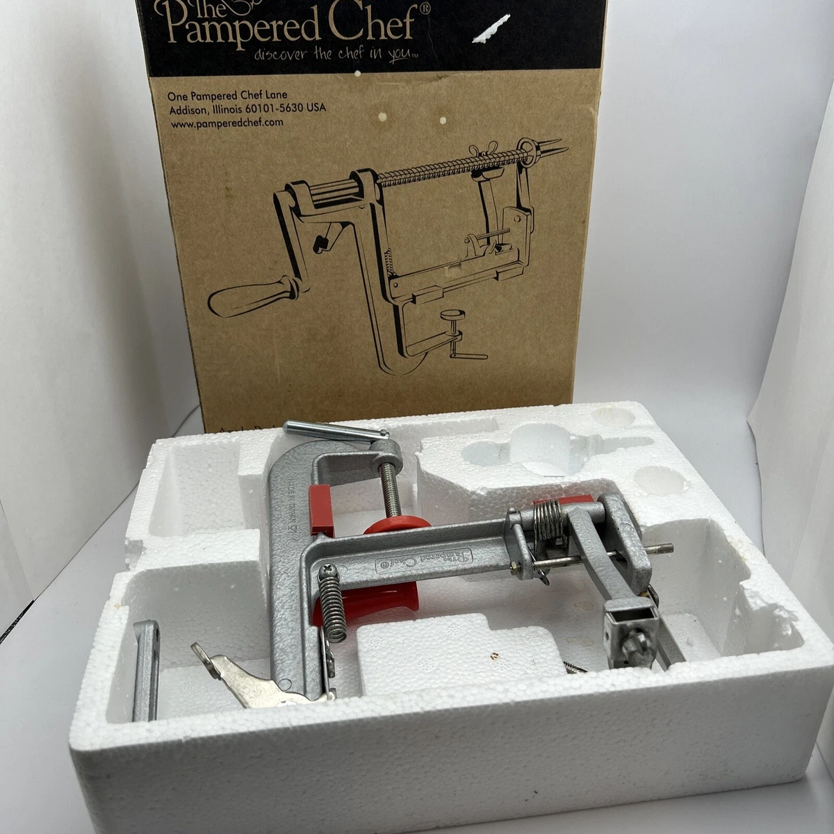  The Pampered Chef 2430 Apple Peeler, Corer, Slicer