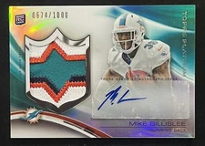 2013 Topps Refractor Auto Rookie Patch #ARP-MGI Mike Gillislee /1000 DOLPHINS!