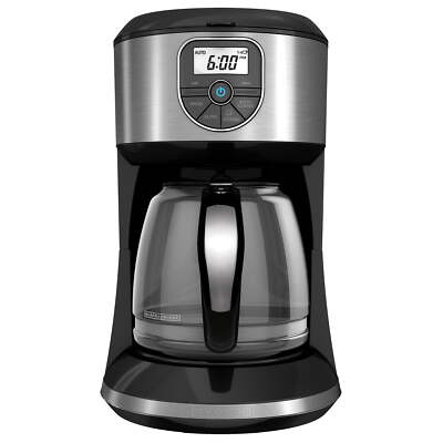 BLACK+DECKER 12-Cup Programmable Coffeemaker with Glass Carafe BLACK+DECKER 12-Cup Programmable Coffeemaker with Glass Carafe