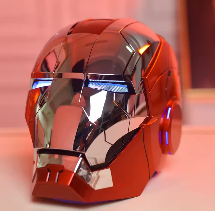 Casco Cosplay Iron Man MK5 Adulto LED Elettrico Indossabile Controllo Vocale - Immagine 3 di 4