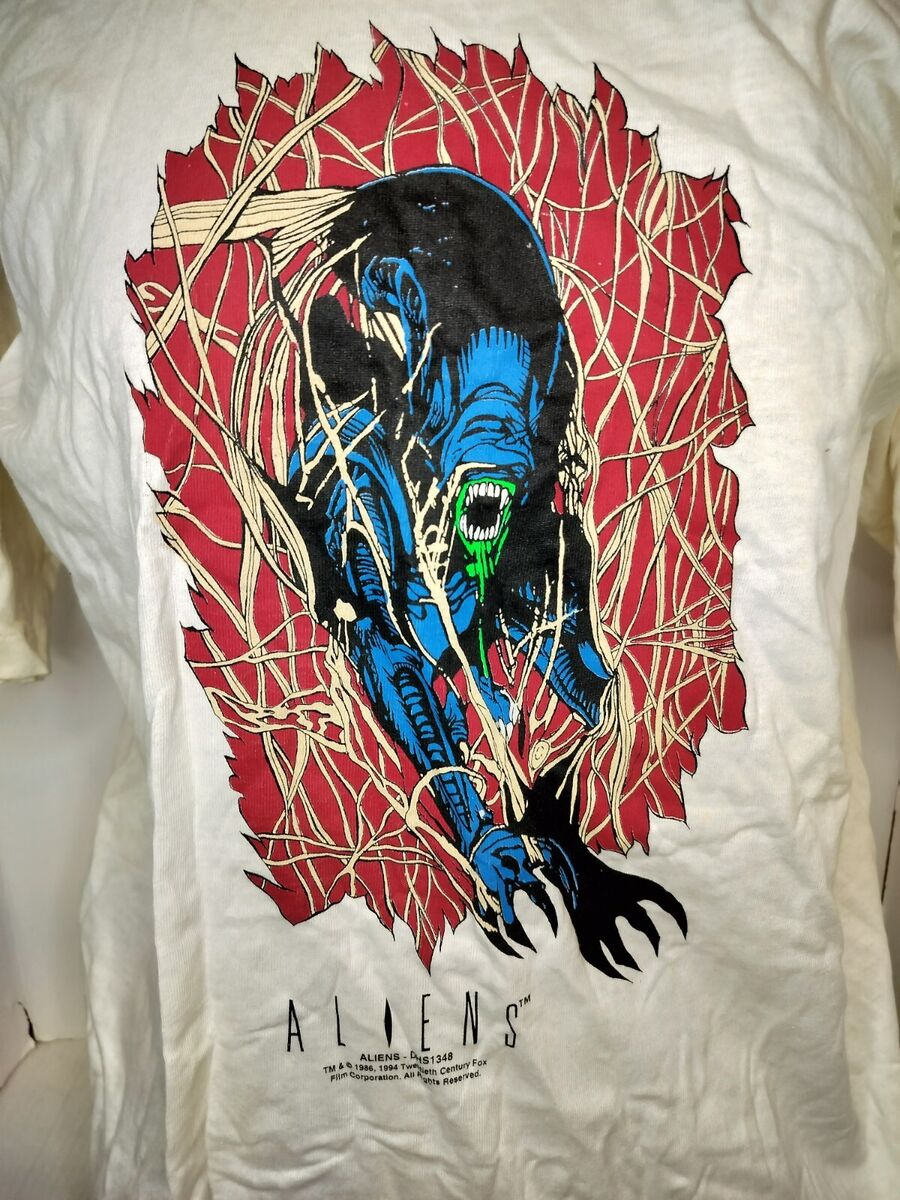 VTG 1994 Aliens T-shirt Comic Movie XL FOTL Single Stitch AS VTG 1994 Aliens T-shirt Comic Movie XL FOTL Single Stitch AS