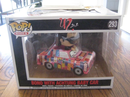 Funko Pop! Rides U2  Bono With Achtung Baby Car 293  New Pop Rocks