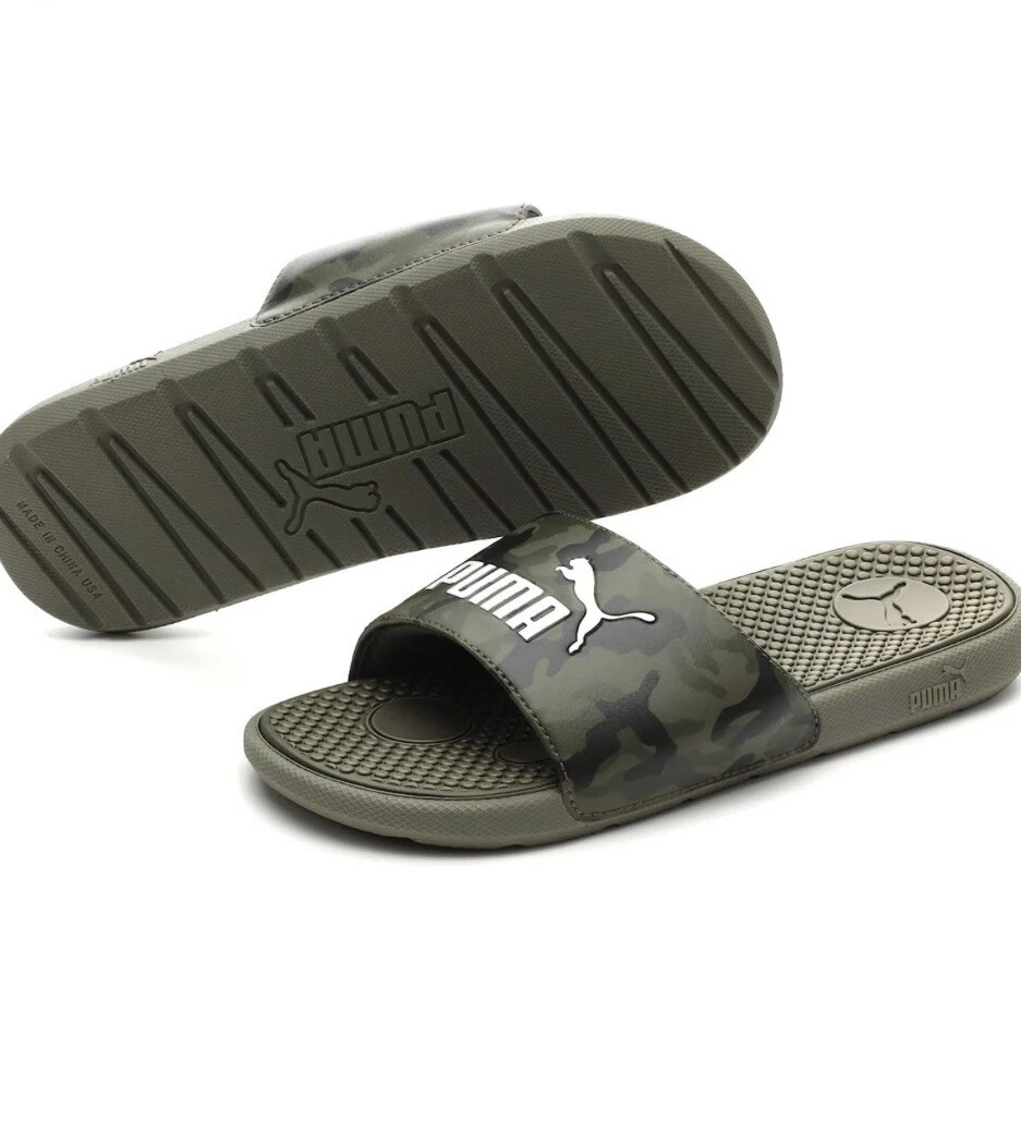 PUMA Cool Cat Camo PS bianco oliva scuro taglia 3C nuovo