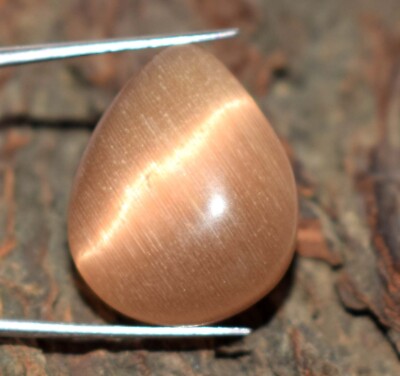 Monday Deals 20,30 ct brauner Katzenauge Edelstein natürliche Birne AGI-zerti...