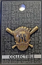 Hard Rock Cafe Yankee Stadium Core 3D Baseball Glove 2017 Pin New LE New York