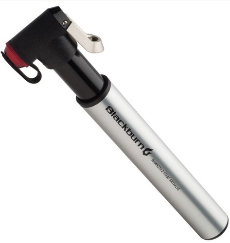 Blackburn Mammoth 2 Stage Anyvalve Bike Mini Pump, Silver 7068163