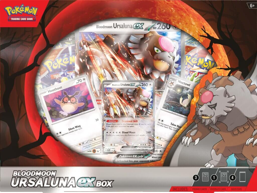 ursaluna booster box POKEMON TCG Bloodmoon Ursaluna ex Box - 4 Booster Packs