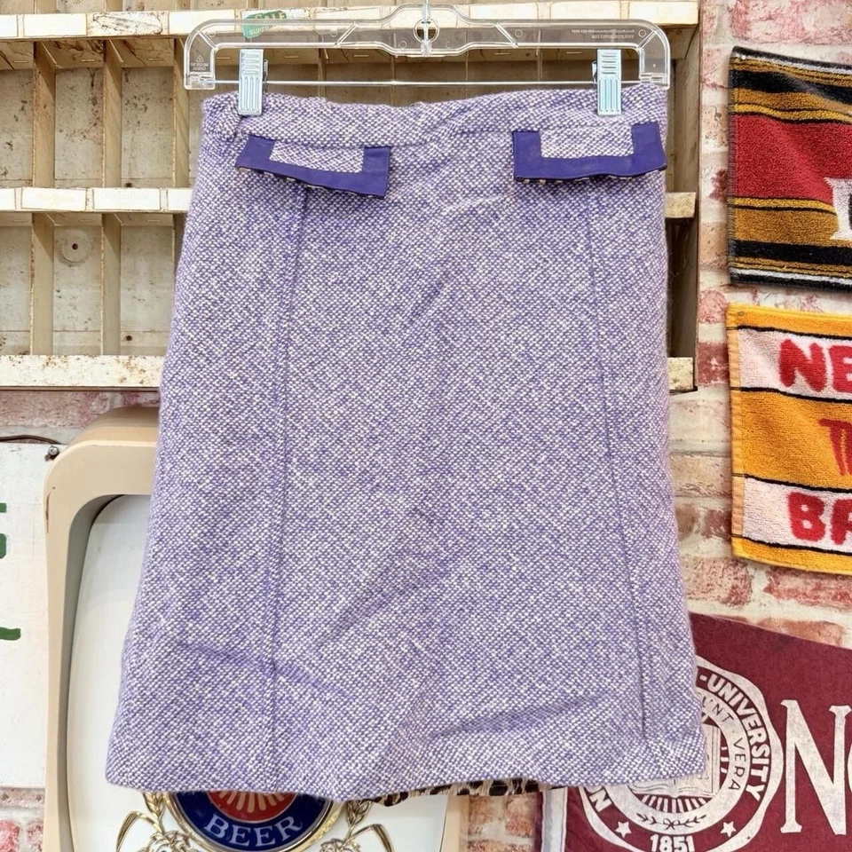 Falda de tweed Dolce Gabbana años 90 hasta la rodilla TALLA 24/38 Hecha en Italia