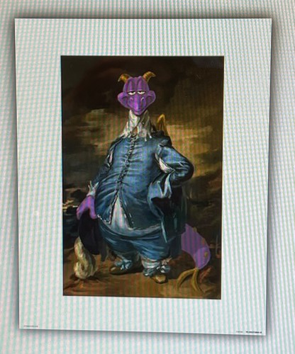 Disney Epcot Figment Purple Dragon as Blue Boy Art Print 16 x 20 More ...