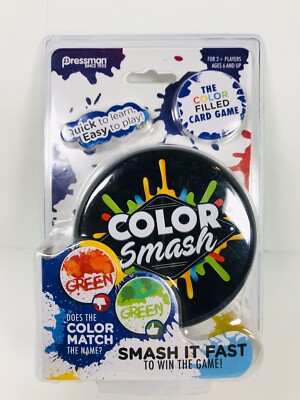  Color Smash   The Color Filled Card Game by Pressman 2018   New Sealed