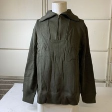 BANANA REPUBLIC French Rib Half Zip Pullover Men's Size XL Blue Gray