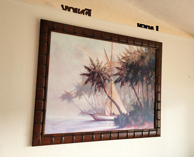 Large Leaving Out by Malarz Coastal Art Beach Sailing Boat