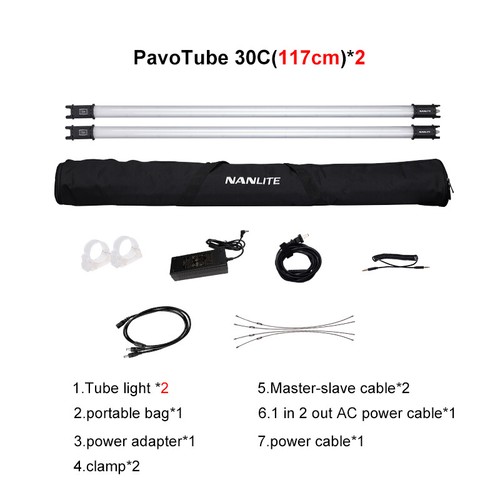Nanguang Nanlite Pavotube 30C 117cm 2X KIT 2700K-6500K RGB LED