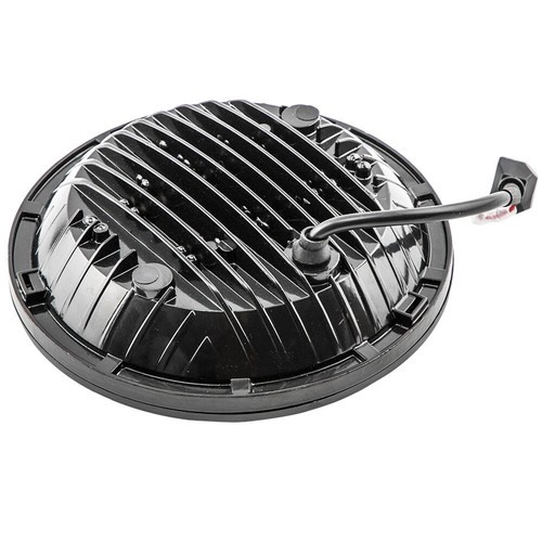 LED Projector Headlight for Jeep CJ7 CJ8 Scrambler 1981-1986 H4 Adapter Black - Picture 3 of 11