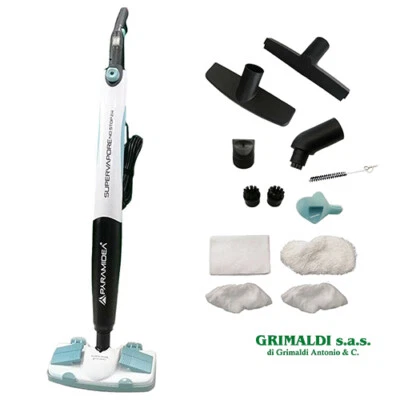 PYRAMIDEA XVAPOR900 SCOPA A VAPORE NO STOP CON ACCESSORI LAVAPAVIMENTI 1400W