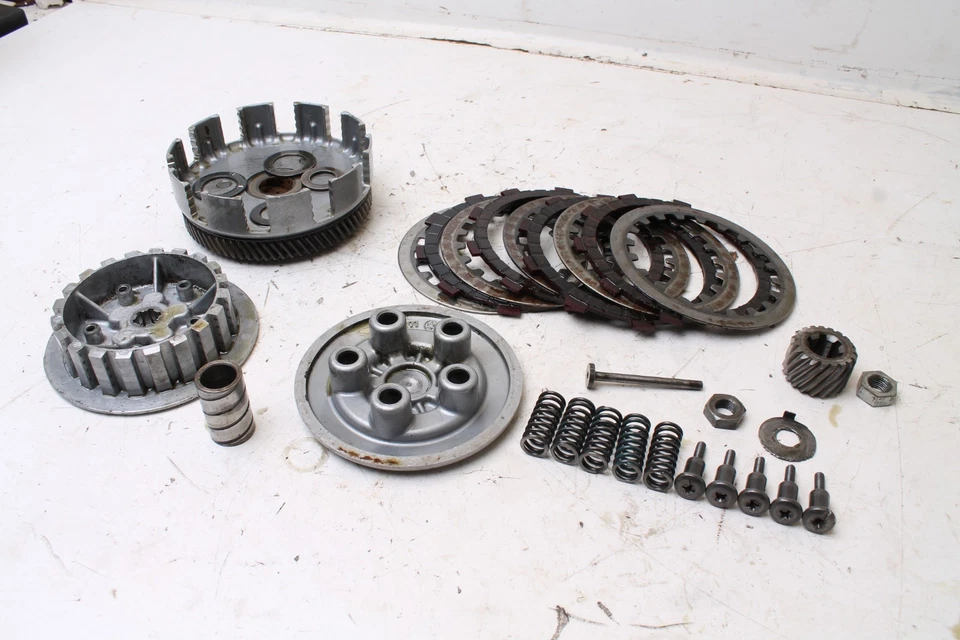 Yamaha LTMX 1973 motocicleta OEM embrague cesta placa placas - usado, ranuras Foto 2 de 4