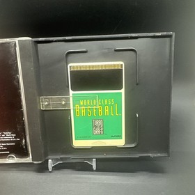 WORLD CLASS BASEBALL  TURBO GRAFX 16 GAME COMPLETE