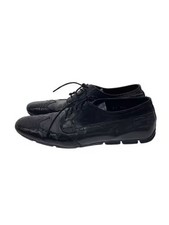 PRADA Wingtip Dress Shoes UK Size 6 Black Leather