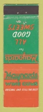 Matchbook Cover - Maynards Wine Gums UK England WEAR