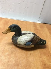 Antique Greenhead Mallard Drake Wood Duck Decoy 11" unknown maker