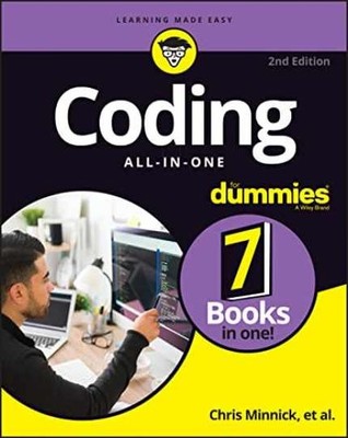 Coding All-in-One For Dummies (For - Paperback, by Minnick Chris - Acceptable n