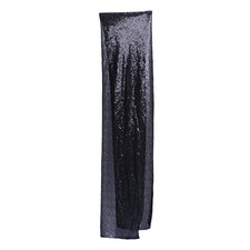  Black Sequin Table Runner Rectangular Glitter Runner Tablecloth for Wedding